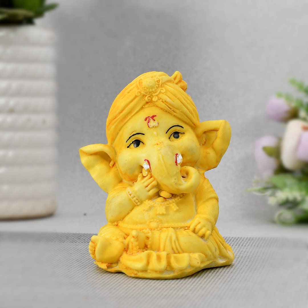 Anand Crafts Ganesh Idol Murti Statue for Car Dashboard