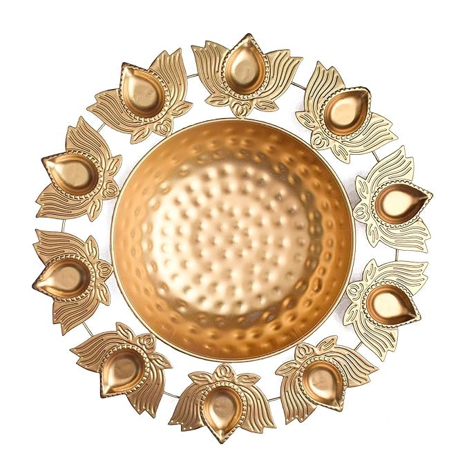 Anand Crafts Lotus Shape Diya Flower Urli
